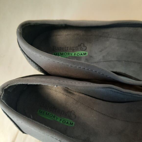 Bare Traps Miana Ballet‎ Flats Women's Size 7 W Gray Memory Foam Buckle - Picture 6 of 7